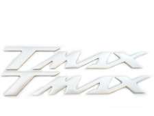 Satin Chrome Motorbike Badge Set 120mm Motorcycle Fuel Tank Sticker TMAX