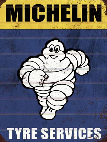 Michelin retro vintage metal - retro,
