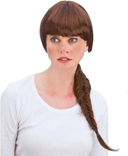 Womens lara croft wig brown - lara,