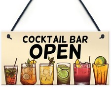 Open Cocktail Bar Signs And