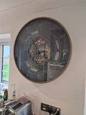 Industrial Wall Clock 75cm Approx