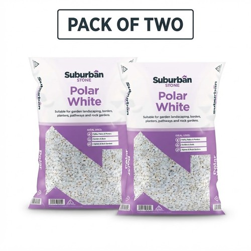 Polar white chippings 40kg x - white,