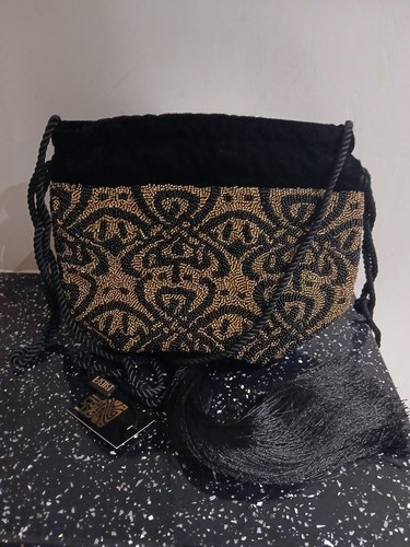 Biba black gold - gold, bead