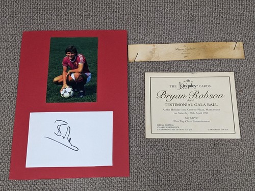 Bryan robson signed - bryan, &