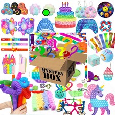 Kids Random Mystery Fidget Toys Bag Pack Sensory Stress Relief Squishy Spinner