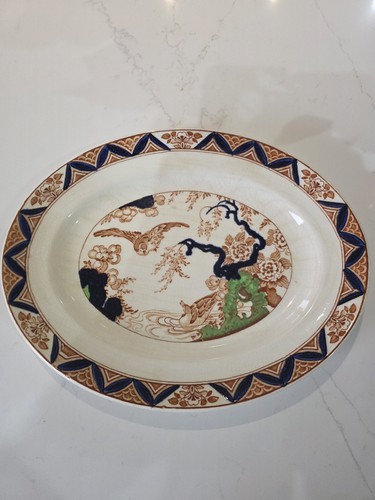 Bristol pottery mallard oval - pottery,