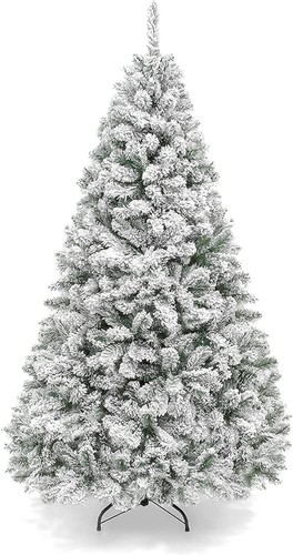 6ft snow flocked - snow, artificial