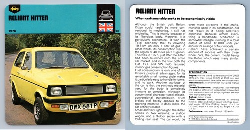 Reliant kitten 1976 - reliant,