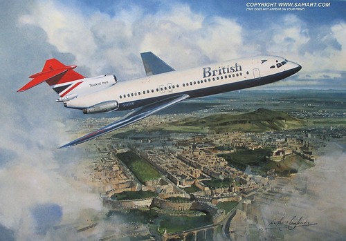 British airways trident art - airways, 2