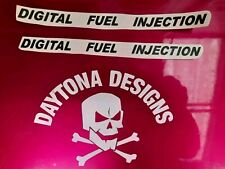 DIGITAL FUEL INJECTION BLACK DAYTONA  955i FAIRING PANEL DECALS STICKERS GRAPHIC
