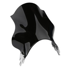 Universal Motorcycle Fly Screen Windscreen Motorbike Windscreen Windshield Black