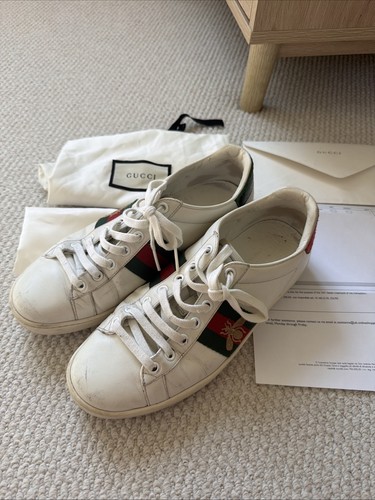 Gucci ace bee embroidered - gucci,