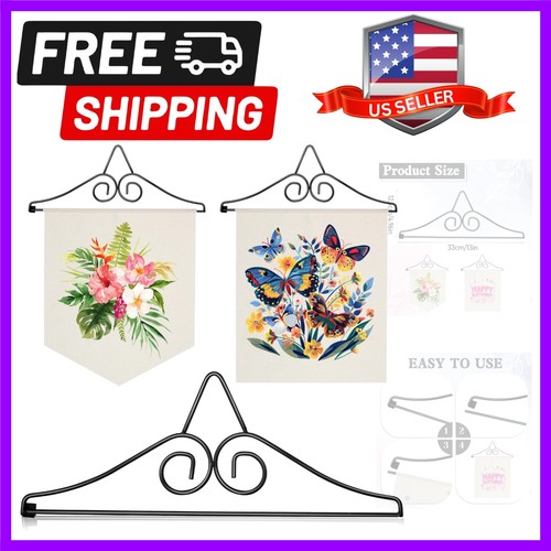 Wrought iron garden flag - wrought,