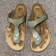 Birkenstock Gizeh GREEN PATENT