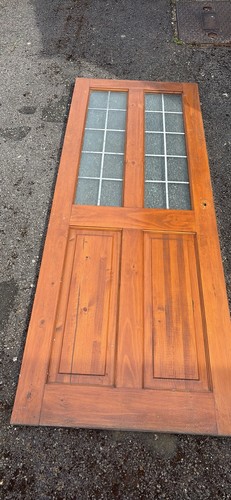 Hardwood half glazed interior - hardwood,