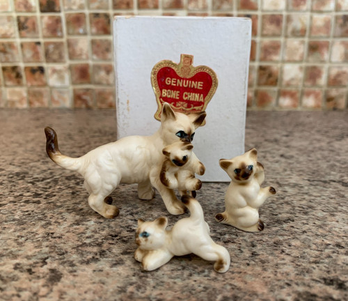 Vtg miniature siamese - miniature,