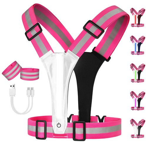 Led reflective running - reflective, vest