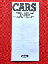 1987 FORD 48 page PRICE LIST