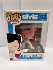 BNIB FUNKO POP! VINYL ORIGINAL ROCKS #03 1970S ELVIS PRESLEY FIGURE MUSIC