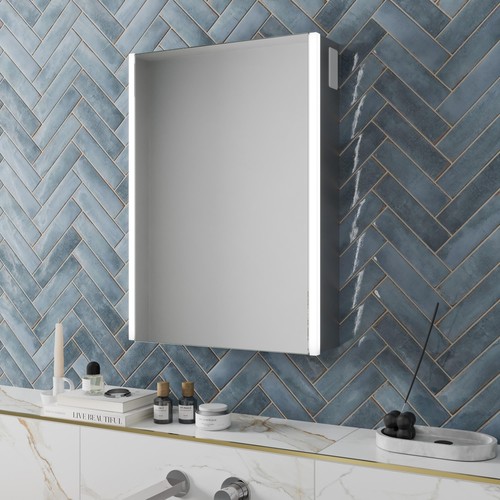 Led aluminium mirror cabinet - led,