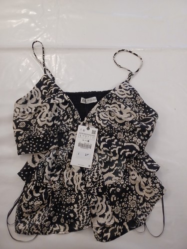 Zara ladies top black - ladies, black/white