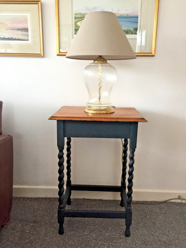 Oak side table hall - table,