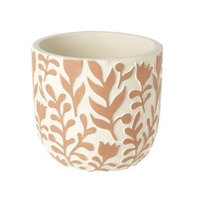 Round Terracotta & White