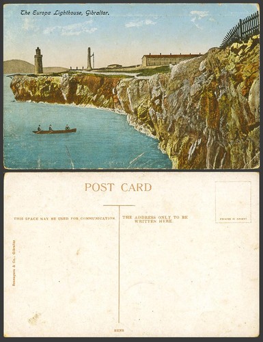 Gibraltar old colour postcard - gibraltar,
