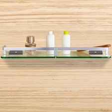 8Pcs Shower Glass Clamp Brackets for Floating Shelf Wall Mount Support Bathroom