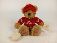 John Lewis small Teddy Bear Plush Knitted Sweater Hat Mittens 2007 Collectible