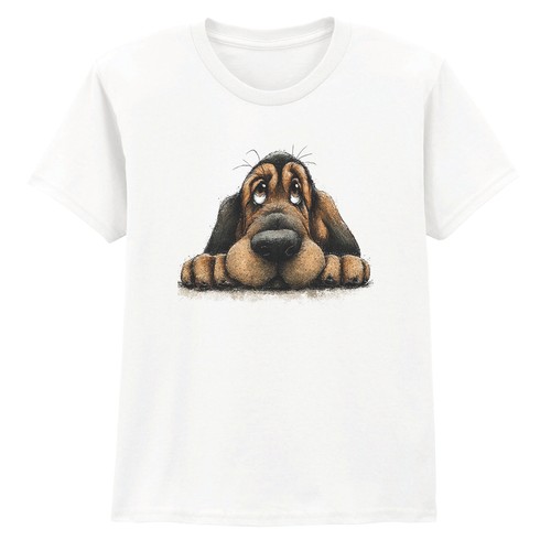 Cute cartoon basset hound - cartoon,