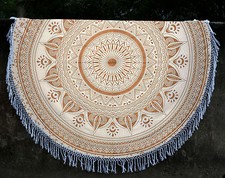Indian Round Hippie Ombre Mandala Tapestry Boho Beach Throw Yoga Mat Rug Decor