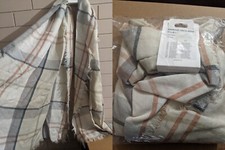Barbour FREYA Tartan Long Spring Summer Wrap / Scarf - (MIST TARTAN) RRP £29.95
