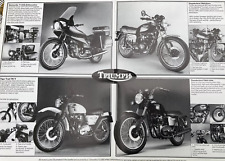 TRIUMPH  Motorcycle Sales Brochure. TR65-T140e-tiger Trail,Bonneville Electro.