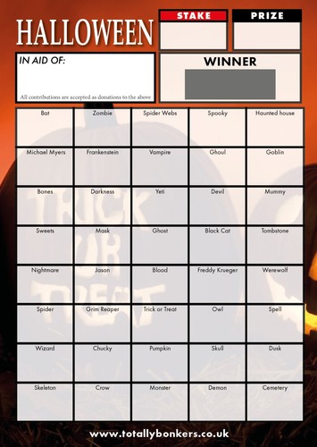 Halloween fundraising scratch - halloween,