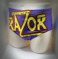 WWE Razor Ramon Signed Wrestling Trunks JSA Certified With COA Rare