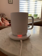 Ember Smart Mug Gen 1 White With Charging Pad And UK Cable
