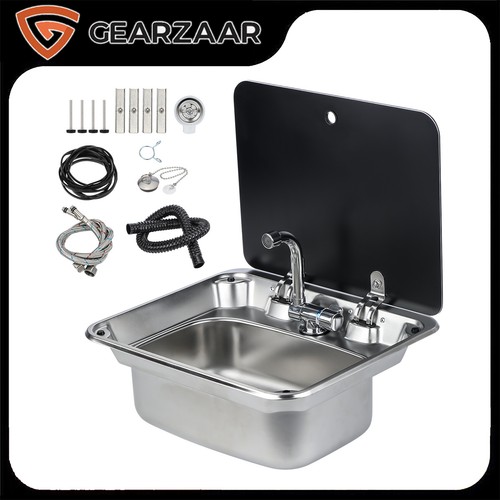 Stainless sink caravan - stainless,