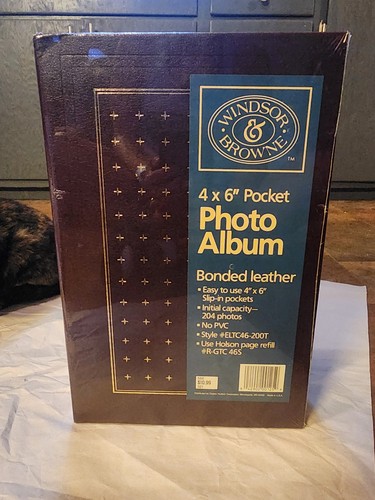 Vintage bonded leather - bonded, 4×6
