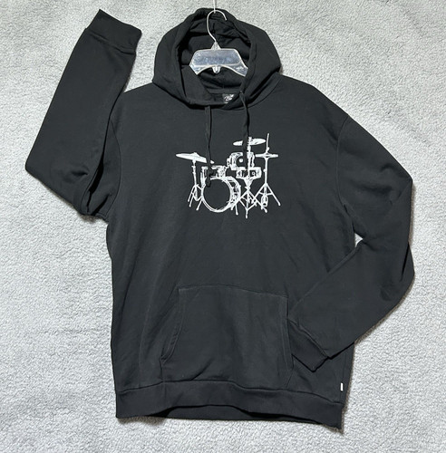 Drum set graphic - hoodie, mens