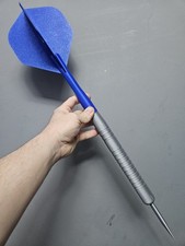 Blue Silver  dart 3d printed