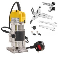 800W Electric Hand Trimmer Palm Router Laminate Woodworking Laminator UK Plug