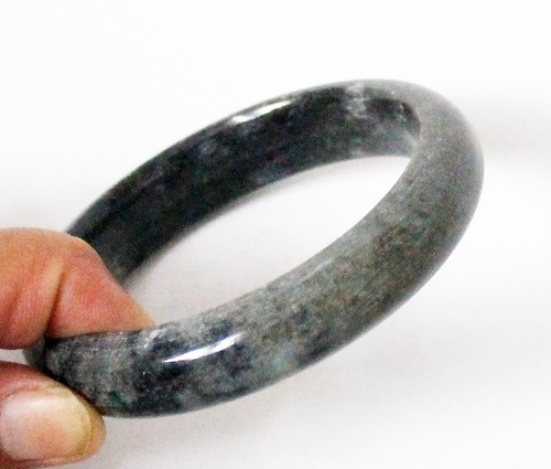 Dark green jade - jade, bangle
