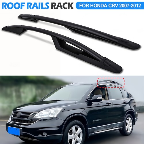 Aluminium black roof rail - black, rack