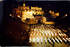 Postcard Edinburgh Festival Military Tattoo Castle Esplanade Scottish Dixon