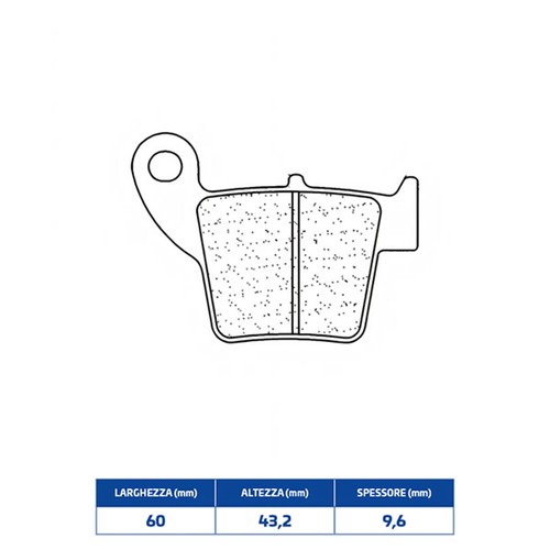 Rear brake pads sintered - brake, 50