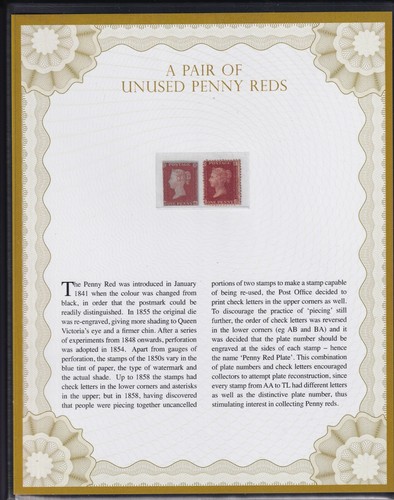 Pair unused penny - a,