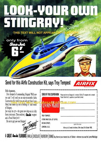 Airfix stingray troy tempest - stingray,