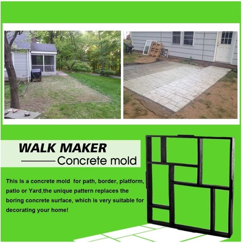 Decorative concrete paver mold - concrete,