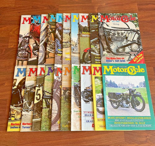 Vtg the classic motorcycle - the,